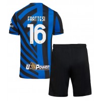 Dres Inter Milan Davide Frattesi #16 Domaci za djecu 2024-25 Kratak Rukav (+ kratke hlače)